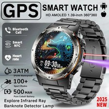 Outdoor GPS Smartwatch with a 1.39-inch display, 3 ATM IP68 water resistance
