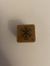 DOTS Snowflake Wood Mounted Rubber Stamp RS65