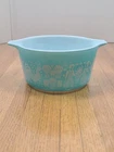 Vintage PYREX Amish Butterprint Casserole Dish 1 Quart 473  Turquoise