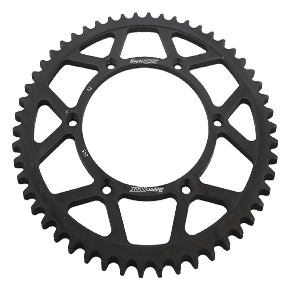 Supersprox Rear Steel Sprocket Black 52T For Yamaha 125YZ 80-17 250YZ 80-17 - Изображение 3 из 4