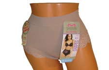 Panties Lingerie Maidenform Cool Comfort Firm Shaping Beige Lace Brief Medium