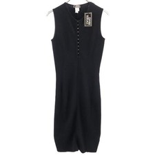 Used Gianni Versace Made in Italy Wool Blend No sleeve one piece 38 Women