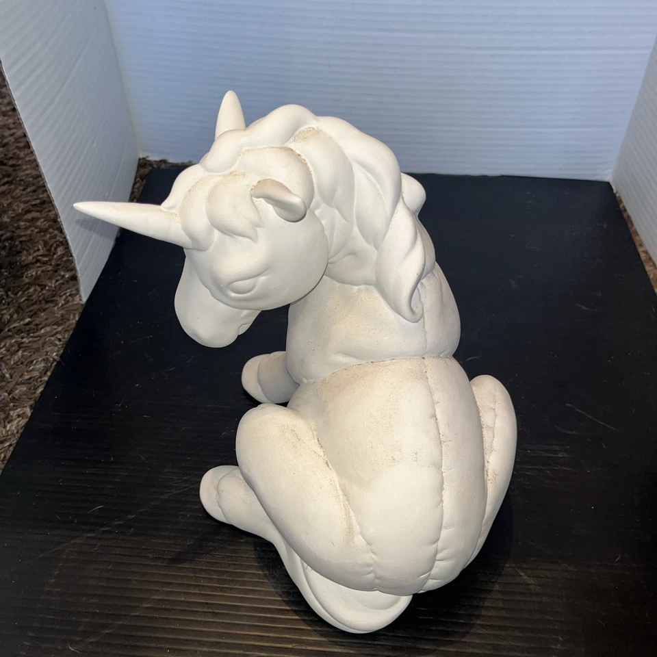 Unicorn ~ Ceramic Bisque Ready to Paint 9” X 9” - Image 4 of 4