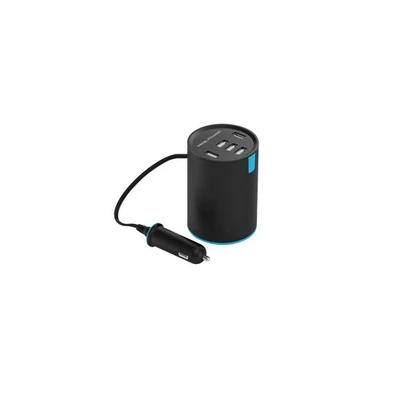 RealPower 5-Port USB KFZ Auto Ladestation Getränkehalter car charger Tube 5 PKW - Bild 1 von 3