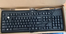 New HP 672647-003 KU-1156 Wired Standard USB Desktop Keyboard - Black
