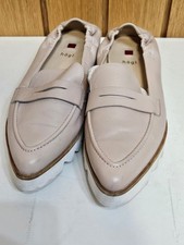 Hogl blush pink pointy loafers shoes size UK 7 used