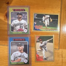 Topps Heritage Serial Numbered 24’ & Rookie MLB Trading Card Lot Twins Reds 10’