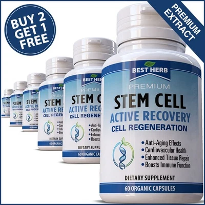 BEST HERB STEM CELL ACTIVE RECOVERY SUPPLEMENT CELLULAR REPAIR RENEWAL ANTI AGING CAPSULES