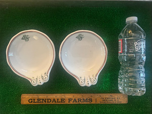 SCC Monogramed Ice Cream Shell Dishes Syracuse China Co. 1922 Shackamaxon (2)
