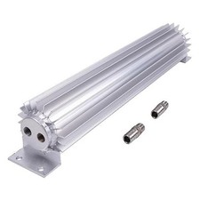 15" Finned Aluminum Dual Pass Transmission Trans Oil Cooler