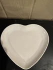 Fiesta 9" Heart Shaped Plate White Fiestaware Serving Dish Plate Decor