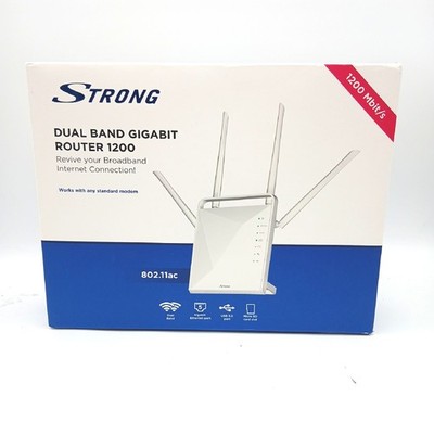 Strong WLAN Router Netzwerkzubehör Dual Band Gigabit 1200 Mbits High Speed Verbi