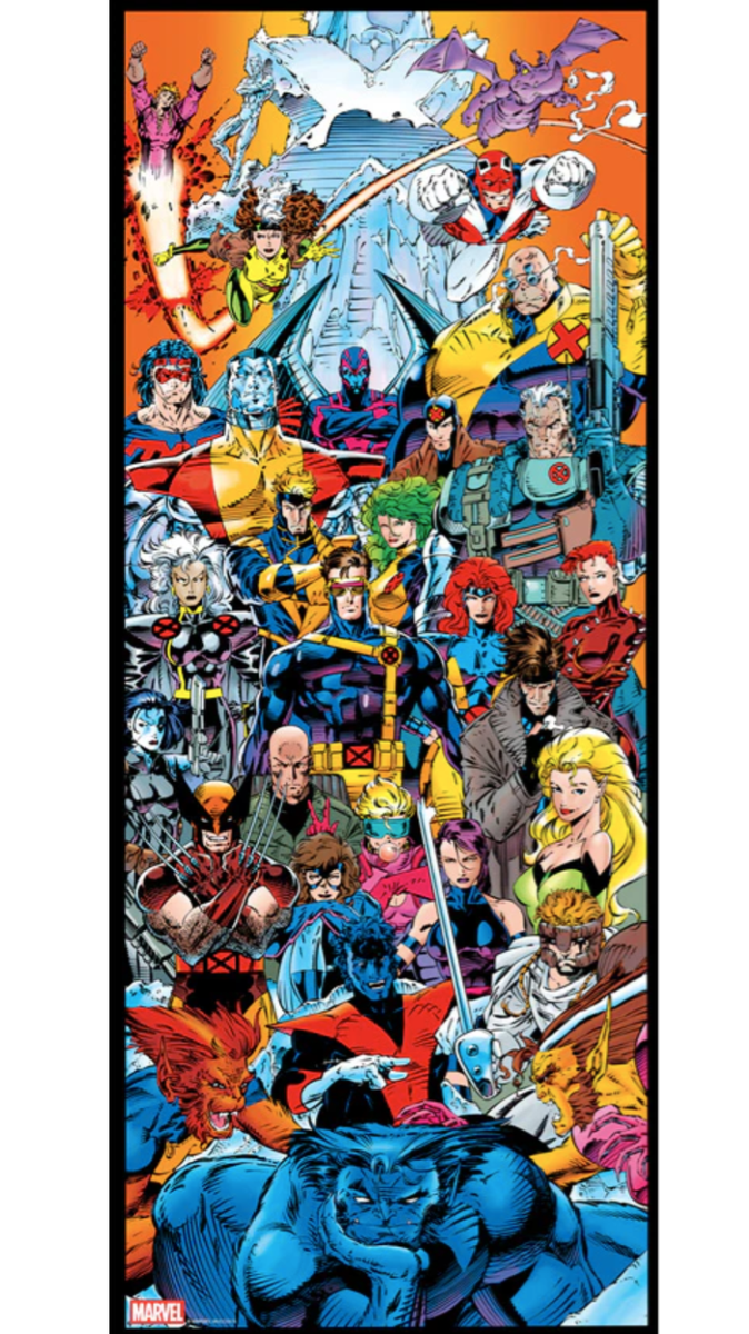 X-Men Jim Lee Comic Book Cover Variant Poster Print 10x24.5 Marvel