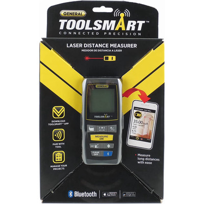 General Tools TS01 Laser Measure 100  Bluetooth Calculates Area Distance/Volume