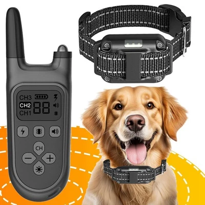 MARKENLOS Hund Ausbildung Erziehungshalsband Fernbedienung Training Ton Vibration Schock~