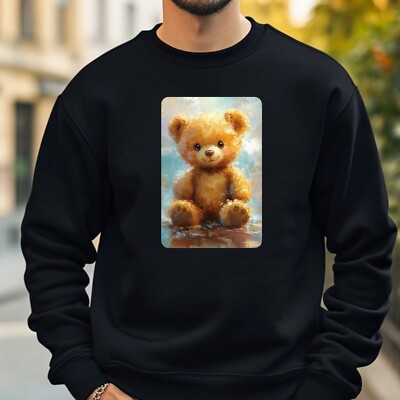 Teddy Bear Portrait Sweatshirt Cosy and Perfect for Any Occasion S to 4XL