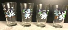ICUP FROSTY THE SNOWMAN SET OF 4 COLLECTOR PINT GLASSES