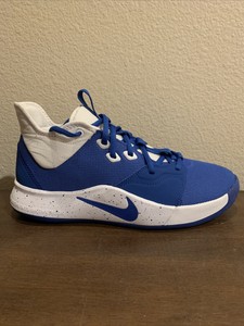 paul george shoes blue and white