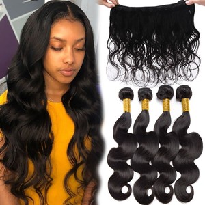 Thick Body Wave Weave Virgin Human Hair Extensions 300G ...