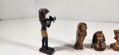 Lot Of 4 Mini Resin Egyptian Figure Collection - Picture 4 of 13