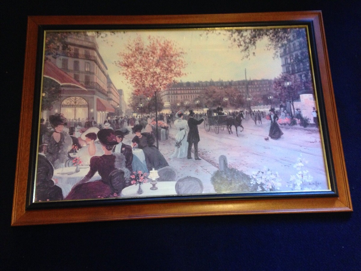イタリアDemain 絵画 c.kieffer \"AN EVENING OUT\" イタリアDemain 絵画 c.kieffer 