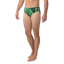 ADIDAS MENS SPORT DNA SWIM BREIF SHORTS GREEN