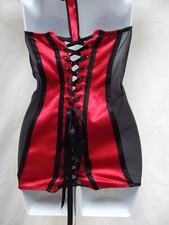 vtg teddie nightie lingerie soft wire cup blk lace up crotchless sz S MINT