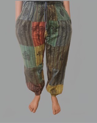 Hippie Style Patchwork Harem Unisex Pants