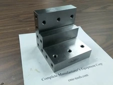 ANGLE PLATE 4x4x4" stepped,Precision Ground w. tapped holes 0.0002" #PGAP-4-IN