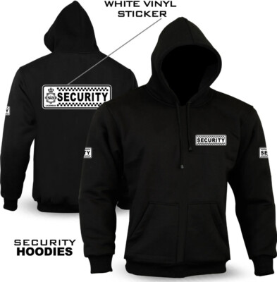 Security Hoodie Doorman Bouncer Guard Pullover Hoodie Sweatshirt Vinyl Sticker 