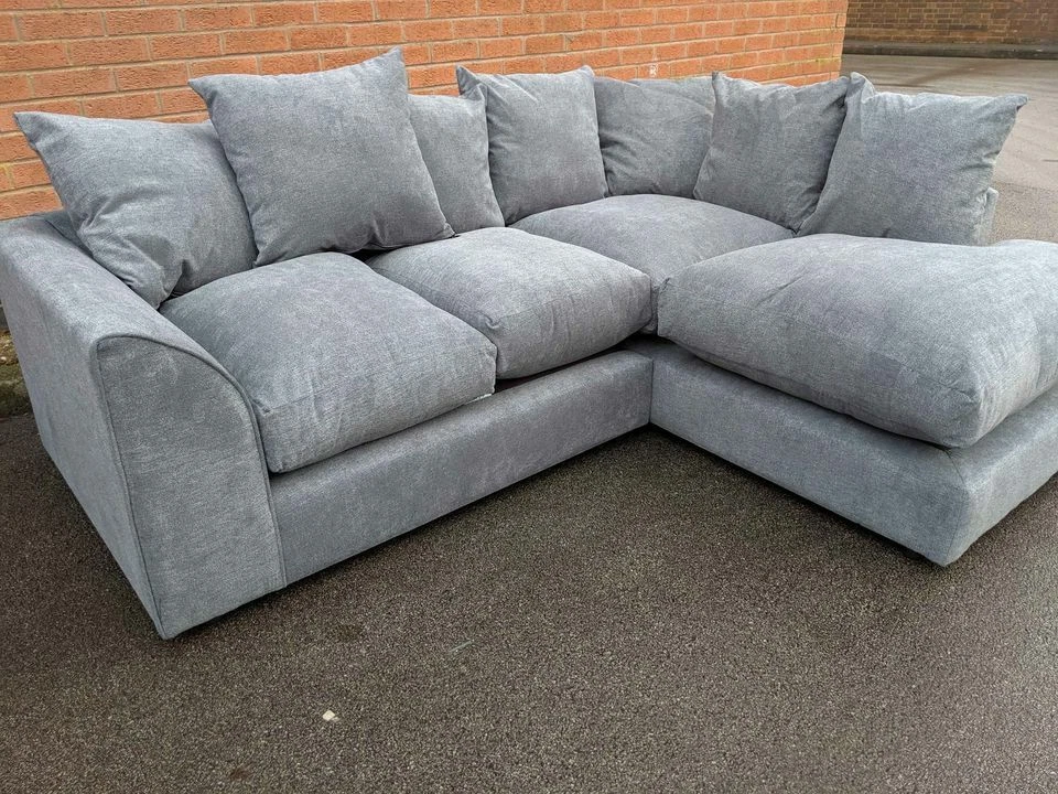 SOFA SALE New casper kingston plush grey fabric rh corner chicago
