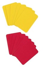 New Champion Sports Soccer Officials Referee 1 RED, 1 YELLOW Penalty CARDS RWCD