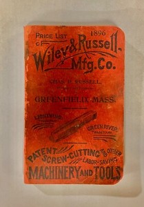 1896 Wiley & Russell Mfg. Co. Price List