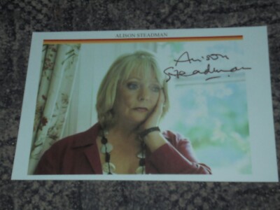 ALISON STEADMAN - ABIGAILS PARTY / FAT FRIENDS - 12x8 COMPUTERFOTO SIGNIERT - 