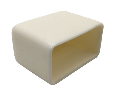 B852W EATON WHITE PLASTIC END CAPS FOR 13/16 INCH X 1 5/8 INCH CHANNEL LOT OF 50