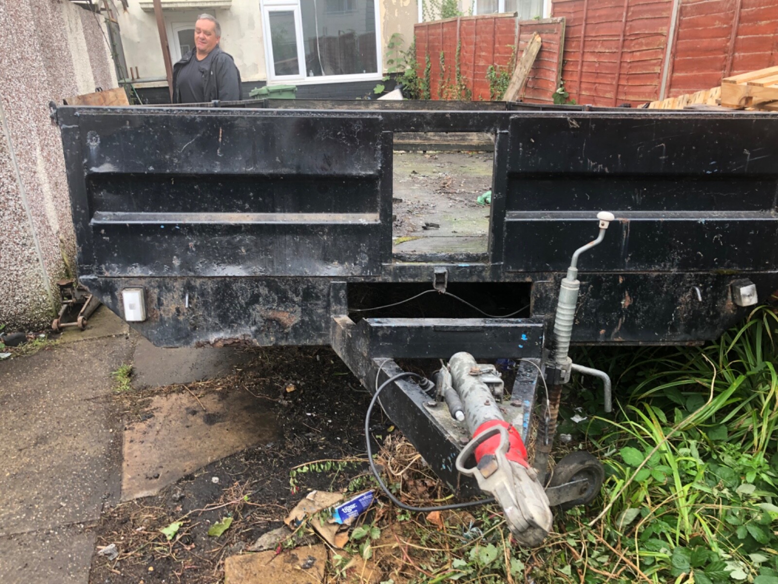 twin axle box trailer used 3.5t drop sides 3,2mt x 2,2mt eBay