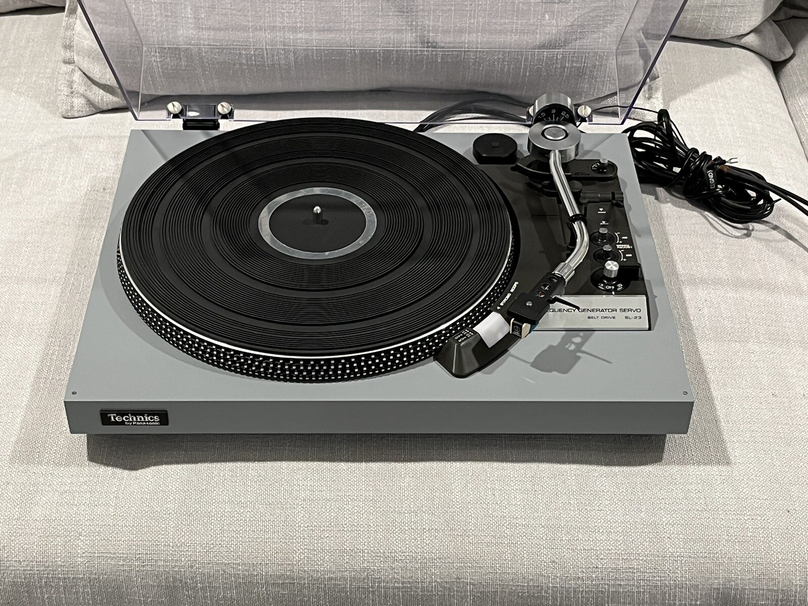 Technics SL23 Turntable w/ Audio Technica Cartridge eBay