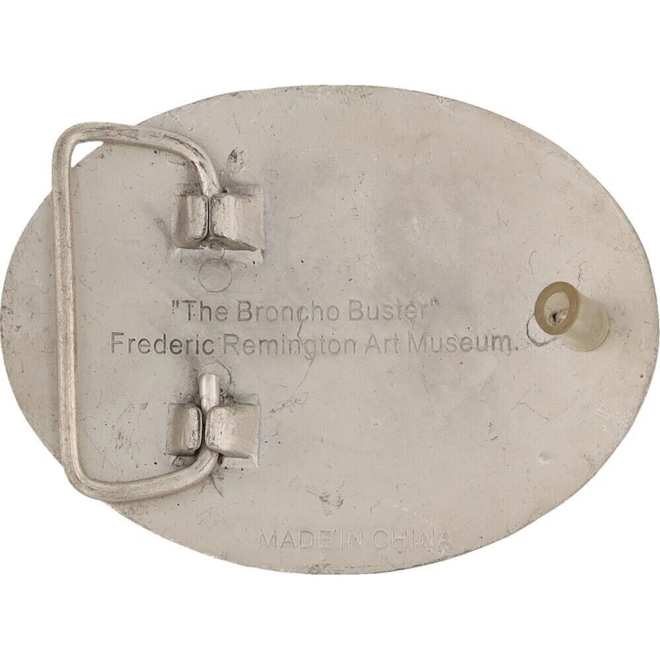 Nuevo Bucking Bronc Bronco Rider Horse Rodeo Western Remington Nuevo de Lote Antiguo Hebilla de Cinturón Foto 2 de 4