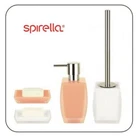 Modern ART DECO Pastel Colour BATHROOM Accessories Square Designer Set Cup Glass
