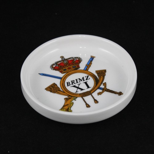 Decorative Plate Porcelain ESCUDO MILITAR Brimz XI Brigade Extremadura Armored - Picture 2 of 3