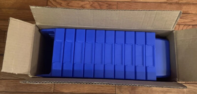 Akro-Mils ShelfMax 30090 Blue 11-5/8''x 6-5/8'' x 6''  10 pk