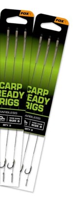 Fox EOS Karpfenready Rigs x 3 pro Packung - Wide Gape - STARBLOS - Karpfenangeln