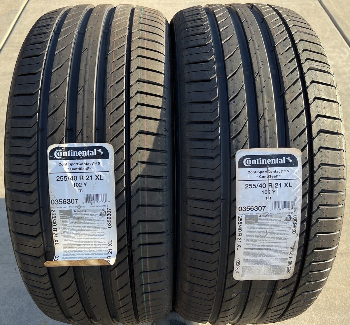 4X BRAND NEW Continental ContiSportContact 5 BMW Tires 2X 255