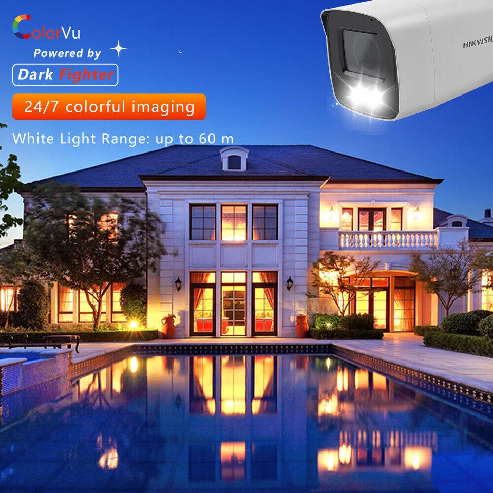 Hikvision DS-2CD2087G2-LU 8MP ColorVu AcuSense IP Camera Bullet PoE In MIC 4MM - Image 4 of 4
