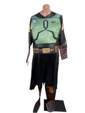 SAMPLE Qualux Jazwares Star Wars Boba Fett Adult Halloween Costume XL Jumpsuit