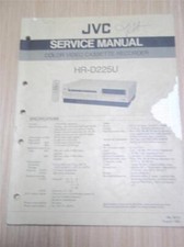 JVC Service Manual HR-D225U Video Cassette Recorder VCR VHS