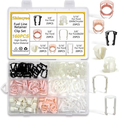 Fuel Line Retainer Clips 160PCS, 3/8 & 5/16 Fuel Line Retaining Clip ...
