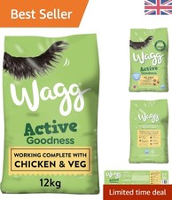 Complete 12kg Dry Dog Food with Chicken & Veg - Made in the UK for Healthy Dogs 1.41 per kilo