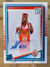 2025 Panini Donruss WNBA - Rated Rookie Saniya Rivers #92 Signatures (AU, RC)