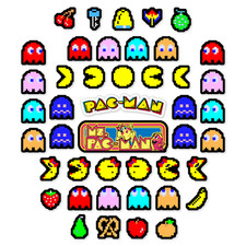 Pacman  Ms Pacman Stickers Arcade Pixel Art 44 Sticker Pack